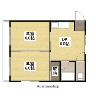K−BLDG三篠【2階】の間取り