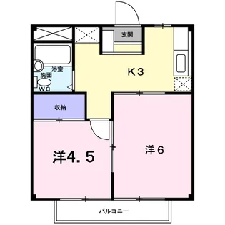 シティハイツ佐竹【1階】の間取り