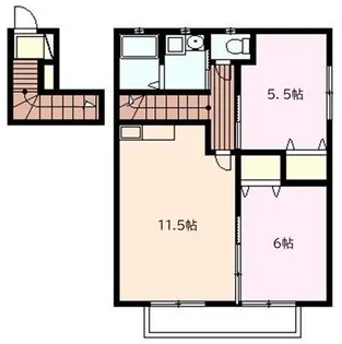 フェリーチェ福田【201号室号室】の間取り