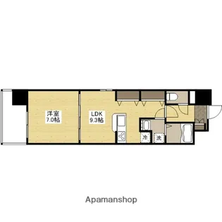 M・TERRAZA吉島東【13階】の間取り
