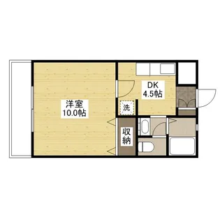 フリックコートSYО【102号室号室】の間取り