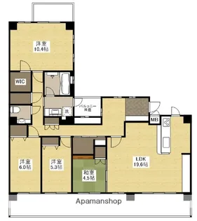 4LDKの間取り画像