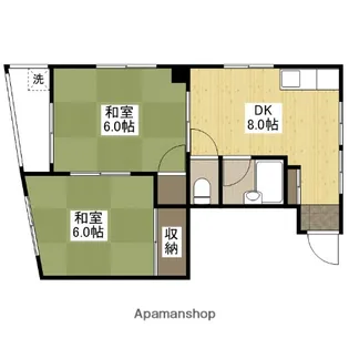 第2宮田ビル【3階】の間取り