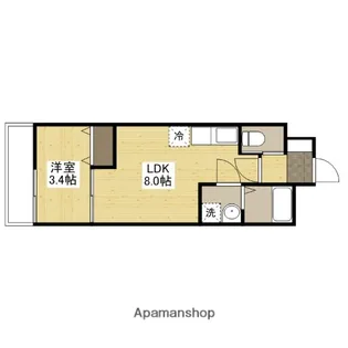 月光五日市壱番館【1階】の間取り