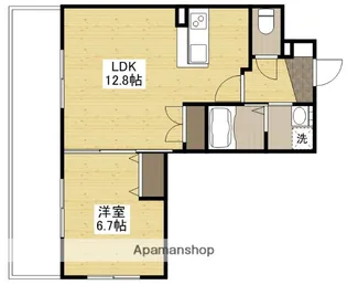 サムティレジデンス平和大通り【2階】の間取り