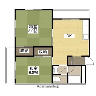 ラフォート牛田【4階】の間取り