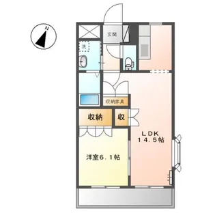 ベルジュⅠ番館【2階】の間取り