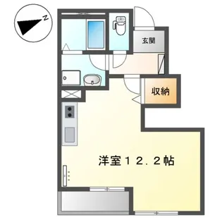ヨーコーポ広【1階】の間取り