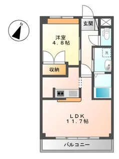 レコルト山手【2階】の間取り
