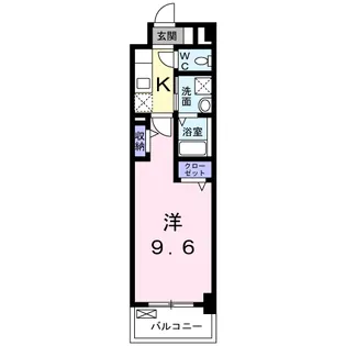 7TH FLAG 己斐本町【7階】の間取り