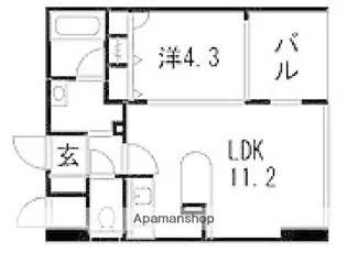 JEUNESSE翠町【2階】の間取り
