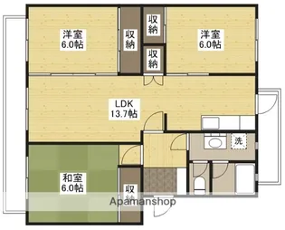 K’SB SATSUKIGAOKA Ⅱ【1階】の間取り