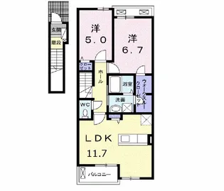 ドミール ヒロ【2階】の間取り