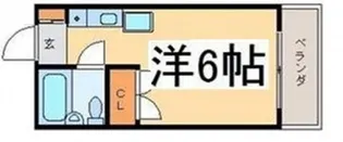 第13片山ビル【406号室号室】の間取り