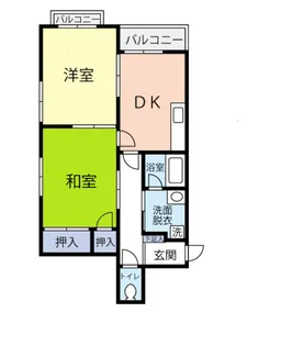 シャトレK&M【201号室号室】の間取り