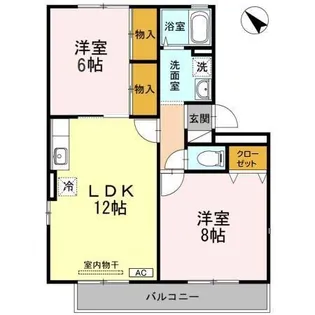 パストラール今村【1階】の間取り