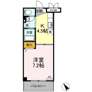 ローズハイムとくまる【2階】の間取り