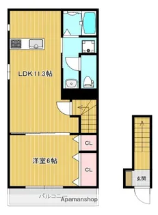 ハイツ海田稲荷町【2階】の間取り