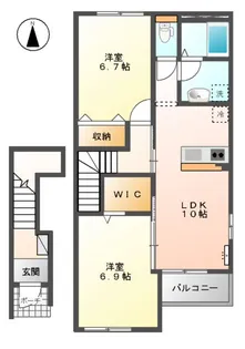スターテラス宮内【2階】の間取り