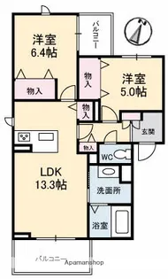 ビー・フォレスト コウゴ【3階】の間取り
