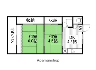 1LDKの間取り画像