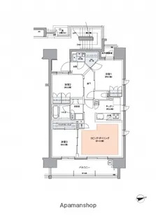 レジデンス大手町五丁目【7階】の間取り