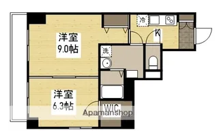 エイトバレー43平和大通り【4階】の間取り