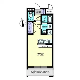 コンティニューム宇品【6階】の間取り