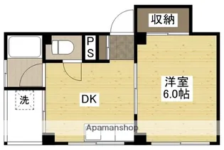 増宮マンション【3階】の間取り