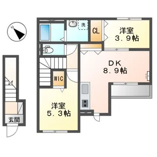 スターテラス長楽寺【2階】の間取り