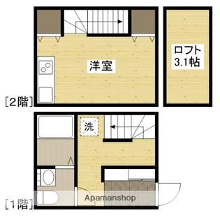 CASA COZY コイン通り【1階】の間取り