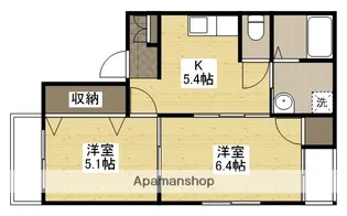 アイランドビル24【2階】の間取り