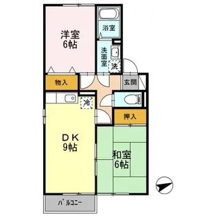 アビタシオン【1階】の間取り