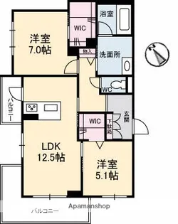 メゾン府中南【3階】の間取り