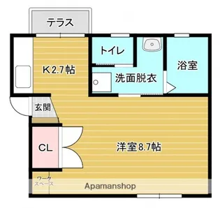 吉村ハイツ【1階】の間取り