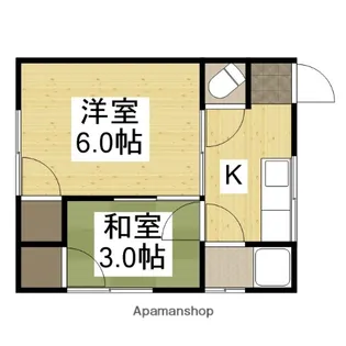 ひまわりハイツ【2階】の間取り