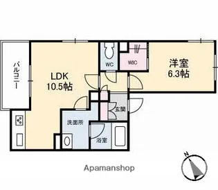 アヴニール五日市中央【3階】の間取り