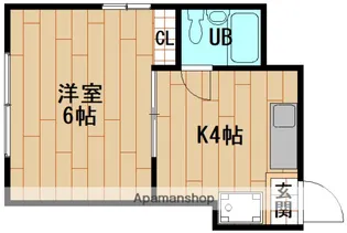 竹本ビル【3階】の間取り