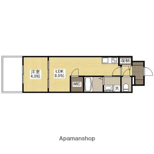 アーバイン比治山(旧 ヴィラ博丈比治山)【5階】の間取り