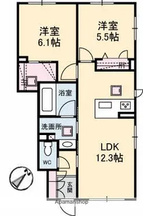ミラベルK’SⅡ【1階】の間取り