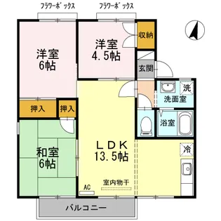 ビューラーMB棟【2階】の間取り