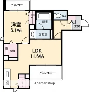 ヴィラ博丈井口A棟【1階】の間取り