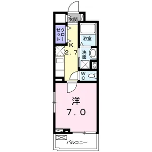 BELLE FONTAINE【3階】の間取り
