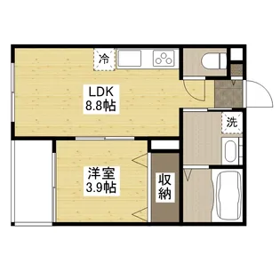 CLE DU BONHEUR【1階】の間取り