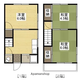 松岡アパート【1階】の間取り