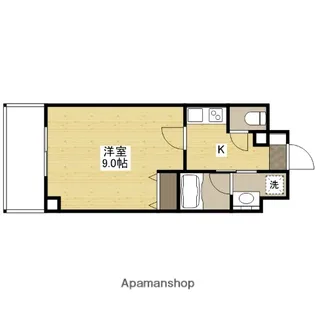 ブリリアンクラス河原町(旧LASANTE河原町)【13階】の間取り