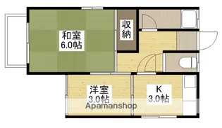 宮ノ下アパート【2階】の間取り