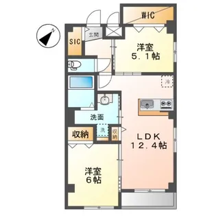ファミールK【1階】の間取り