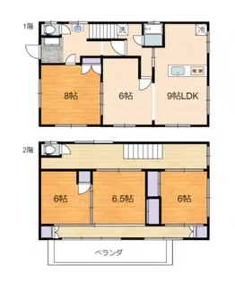 広島県広島市南区元宇品町【一戸建】の間取り