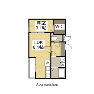 トラスティレジデンス地御前 東館【1階】の間取り
